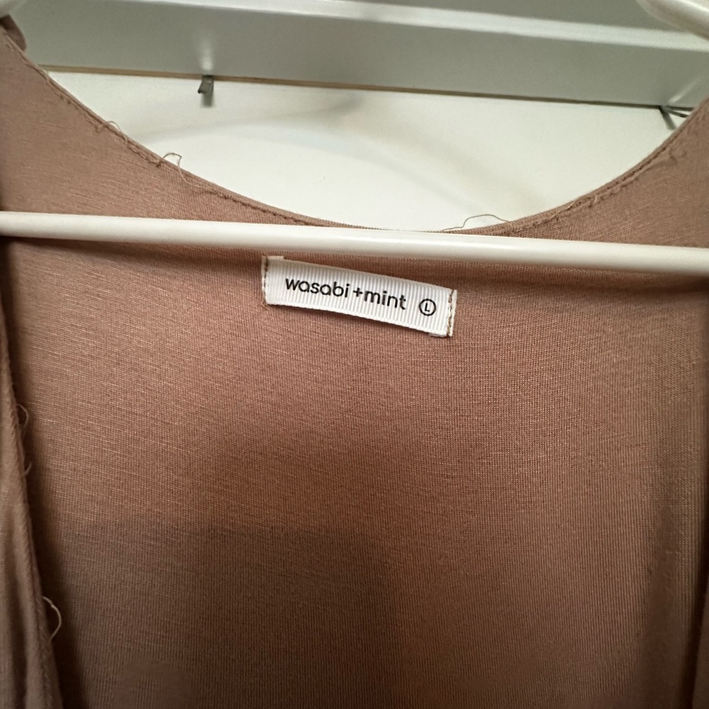 Elegant Tan Jumpsuit - Picture 5 of 5